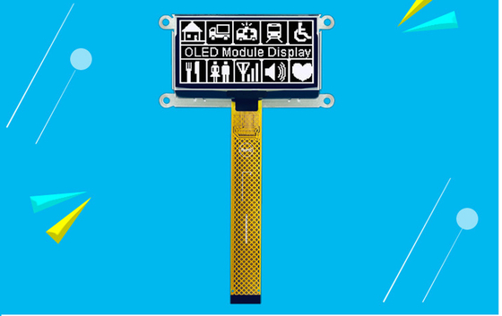 2.7 Inch PMOLED Display Module With PCBA,   128*64 Resolution,  24 PINS Parallel /I2C 4-Wire SPI Interface