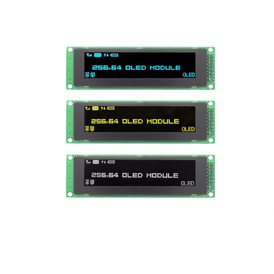 2.8  Inch PMOLED Display Module With PCBA,  256*64 Resolution, 30 Pins SPI Interface, Driving IC SSD1322