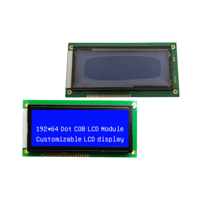 4.3 Inch STN Blue Lcd Display Module , 192x64  Dots Driving IC KS0107/KS0108