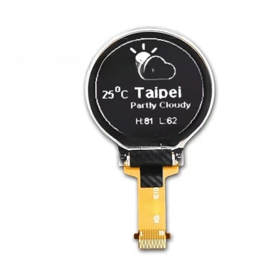 0.75inch 128x128 Round Oled Display Panel SSD1327 Small Oled Screen Connector 15pin SPI I2C Oled Panel