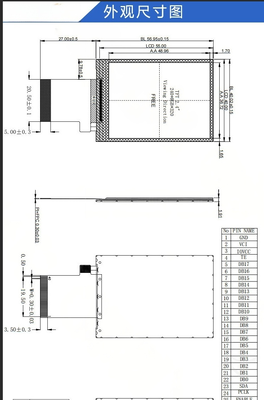 2.4" Transflective Bar TFT LCD Module,240X320 Resolution,SPI 16bir  Interface, Driving IC ST7701S,ALL o'clock ,G+FF,150nit