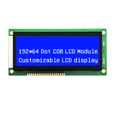 4.3 Inch STN Blue Lcd Display Module , 192x64  Dots Driving IC KS0107/KS0108