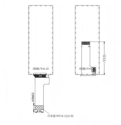 2.68" IPS TFT Module with 142X428 Resolution and QSPI/SPI Interface