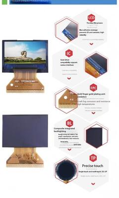 0.96 inç IPS TFT Renkli Ekran 128 ((RGB) x64 çözünürlüğü ve 150 nit parlaklığı SPI 4W arayüzü