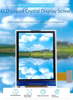 2,2 İnç Transflektif TFT Ekran, 240(RGB)x320 Çözünürlük ve MCU 16bit Arayüzü ile Güneş Işığında Okunabilir TFT
