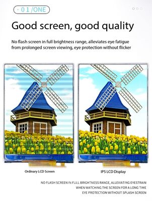 240x320 Çözünürlüklü 2,4 İnç IPS TFT Renkli Ekran, MIPI 2Lane Arayüzü, 250nit Parlaklık ve 6 CHIP-BEYAZ LED'li TFT LCD Ekran